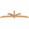 Ekena Millwork Davenport Timber Gable Bracket, Western Red Cedar, 84"W x 28"H x 3 1/2"D x 3 1/2"F, 8/12 Pitch GBW084X28X0404DAV00SWR - alternate 3
